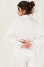 Bridal Sleepwear with White Lace Details - Image 3